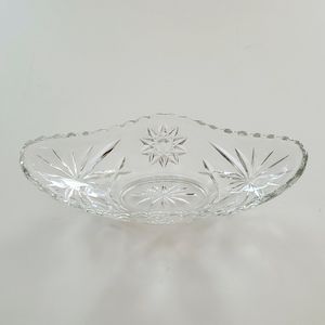 Vintage Anchor Hocking Star of David Relish Dish